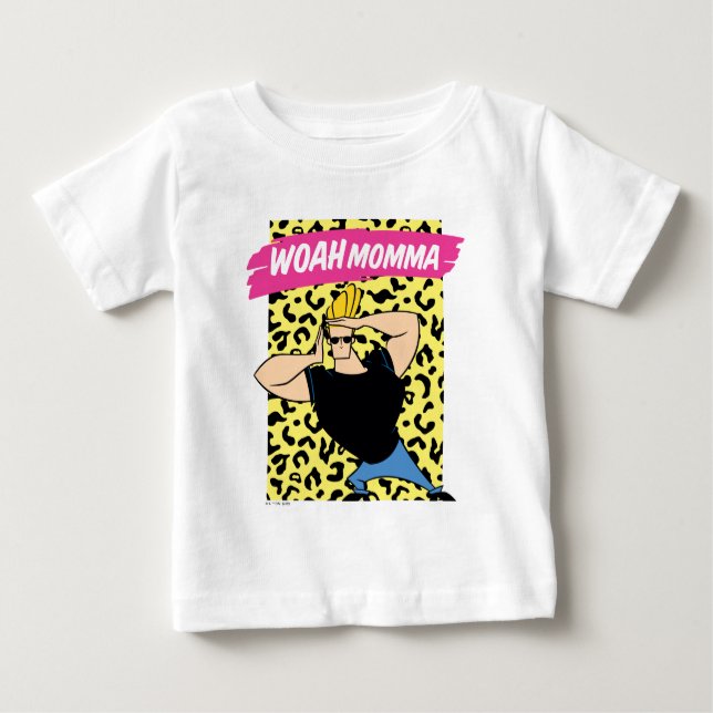 Johnny Bravo - Woah Momma T Shirt (Framsida)