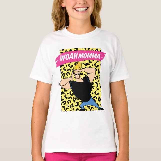 Johnny Bravo - Woah Momma T Shirt (Framsida)
