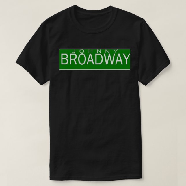Johnny Broadway (logotypen endast) Tee Shirt (Design framsida)