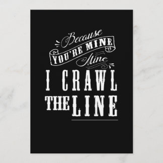 Johnny Cash Baby Shower Invitation Inbjudningar