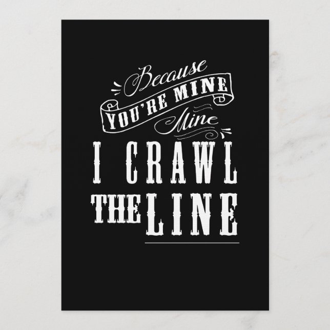 Johnny Cash Baby Shower Invitation Inbjudningar (Framsida)