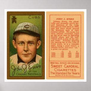 Johnny Evers ungebaseball 1911 Poster