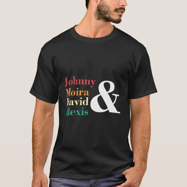 Johnny Moira David Alexis T Shirt (Framsida)