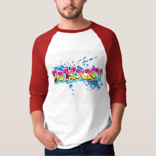 Johnny name design t shirt