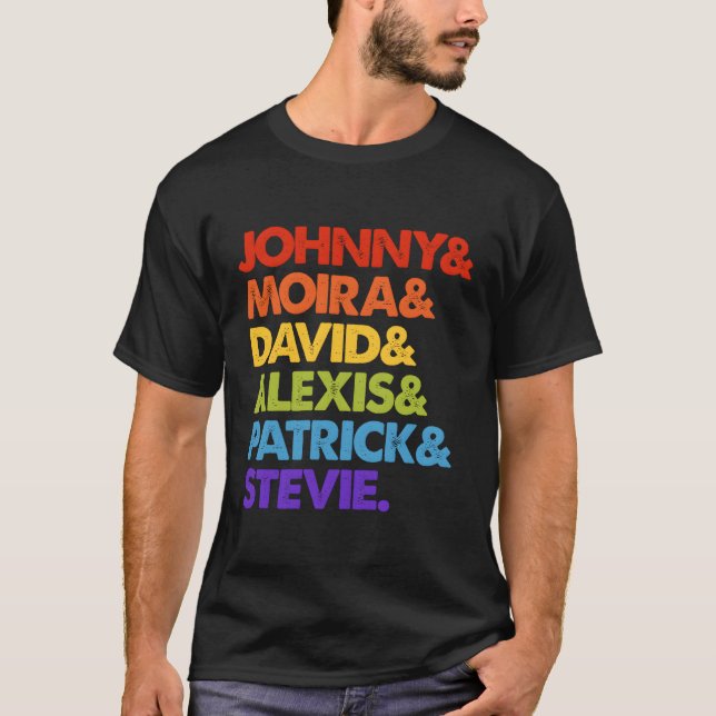 Johnny och Moira och David och Alexis T Shirt (Framsida)