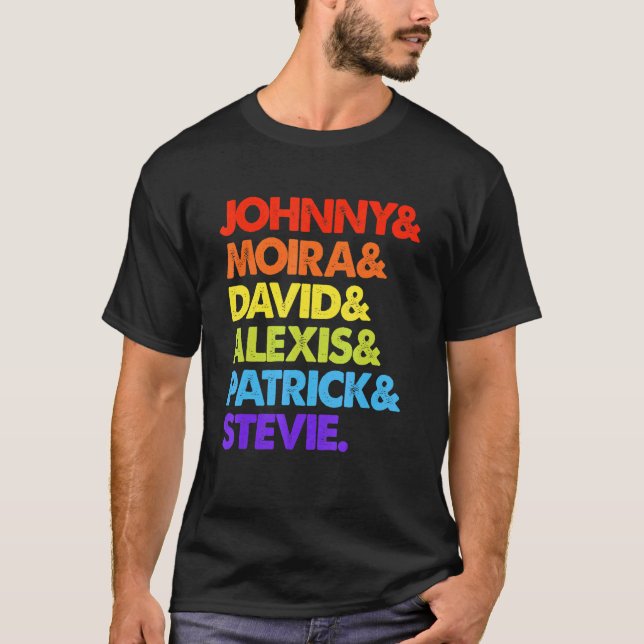 Johnny Och Moira Och David Och Alexis T Shirt (Framsida)