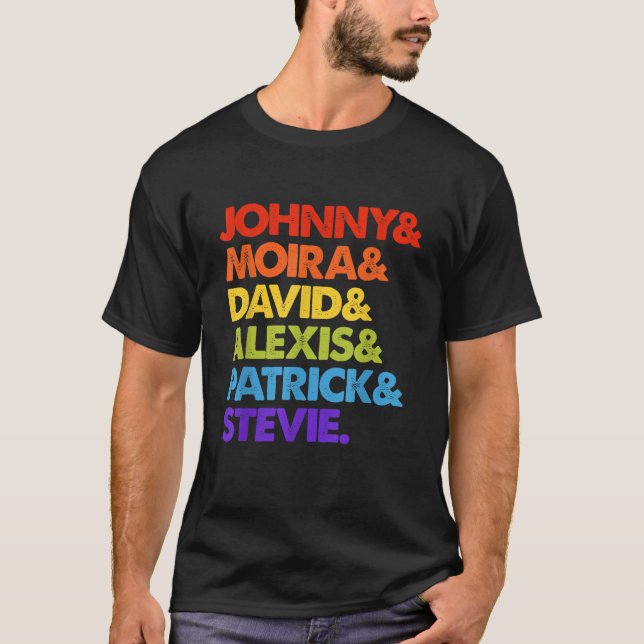 Johnny och Moira och David och Alexis T Shirt (Framsida)