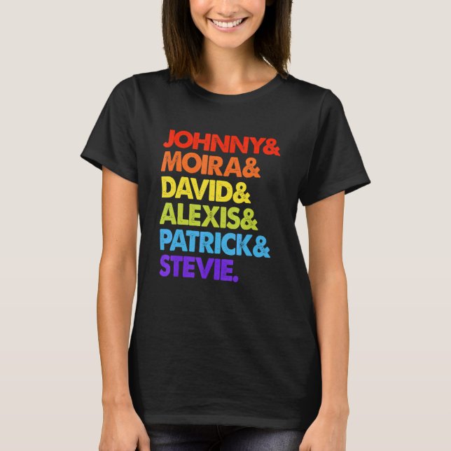 Johnny och Moira och David och Alexis T Shirt (Framsida)