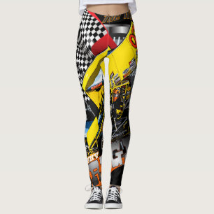 Johnny överbryggar damasker leggings