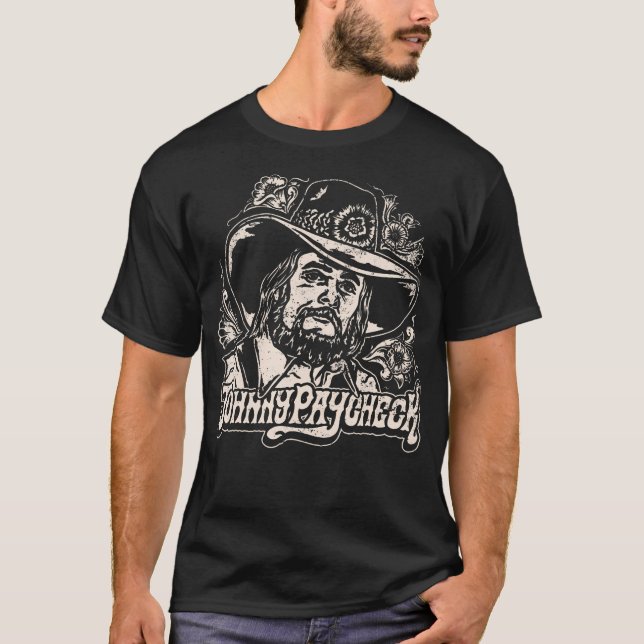 Johnny Paycheck T Shirt (Framsida)