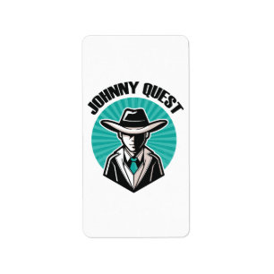 Johnny Quest Adressetikett