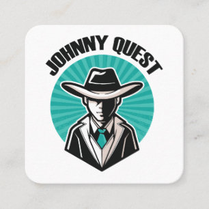 Johnny Quest Fyrkantigt Visitkort