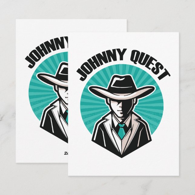 Johnny Quest Julkort (Fram/baksida)