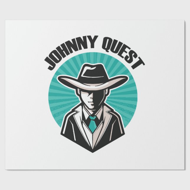 Johnny Quest Presentpapper (Platt)