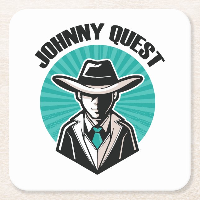 Johnny Quest Underlägg Papper Kvadrat (Framsidan)