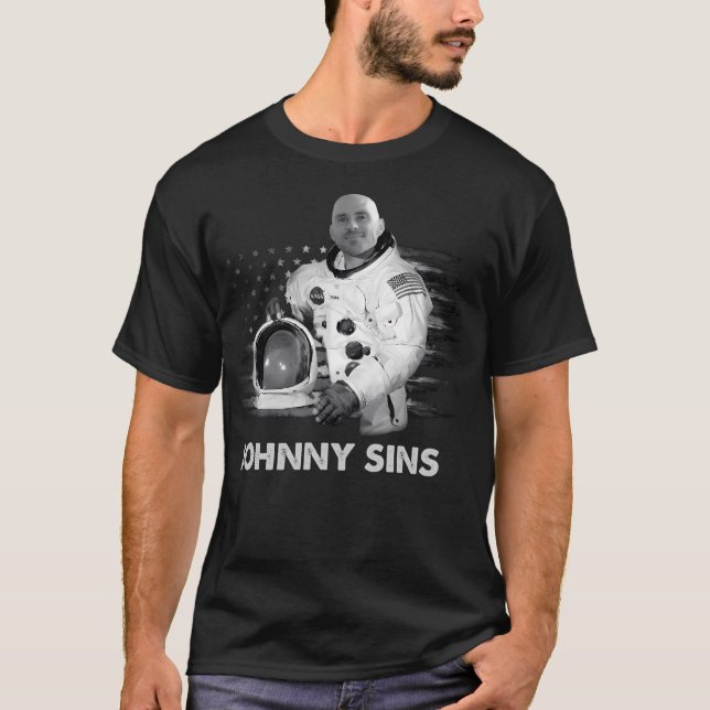 Johnny Sins Astronaut A Johnny Sins Astronaut A Jo T Shirt (Framsida)