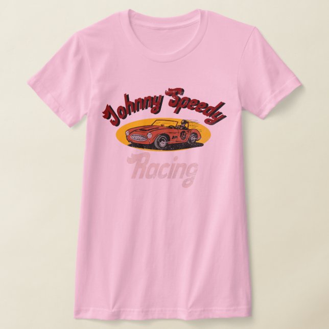 Johnny Snedy tävla-nödlidande vintage T Shirt (Laydown)