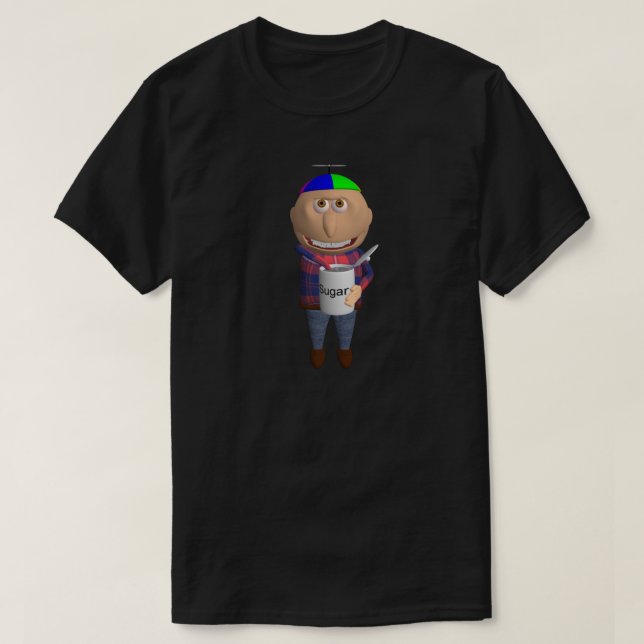 Johnny som äter socker t shirt (Design framsida)