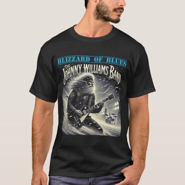 Johnny Williams Band Snöstorm of Blues T Shirt (Framsida)