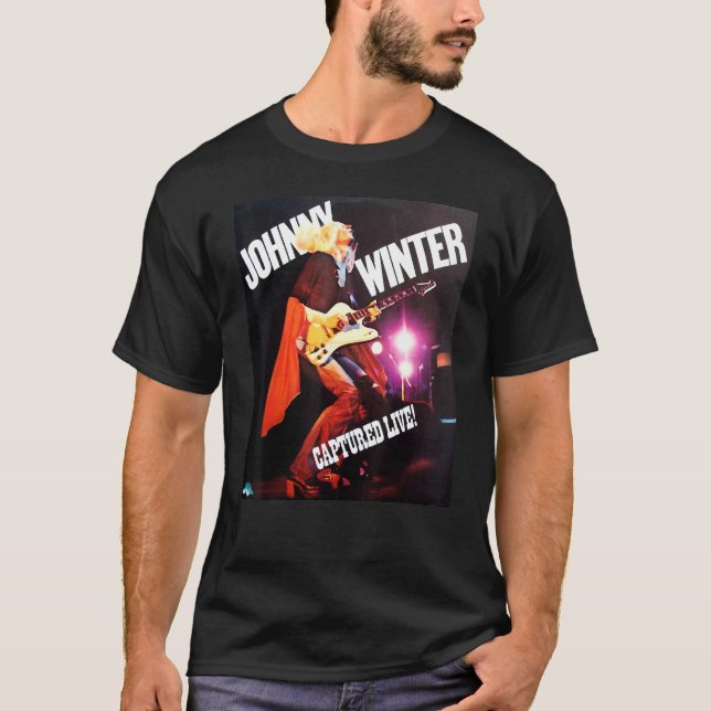 Johnny Winter T Shirt (Framsida)