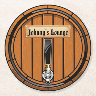 Johnny's Lounge Round Papper Underlägg