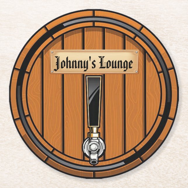 Johnny's Lounge Round Papper Underlägg Rund (Framsidan)