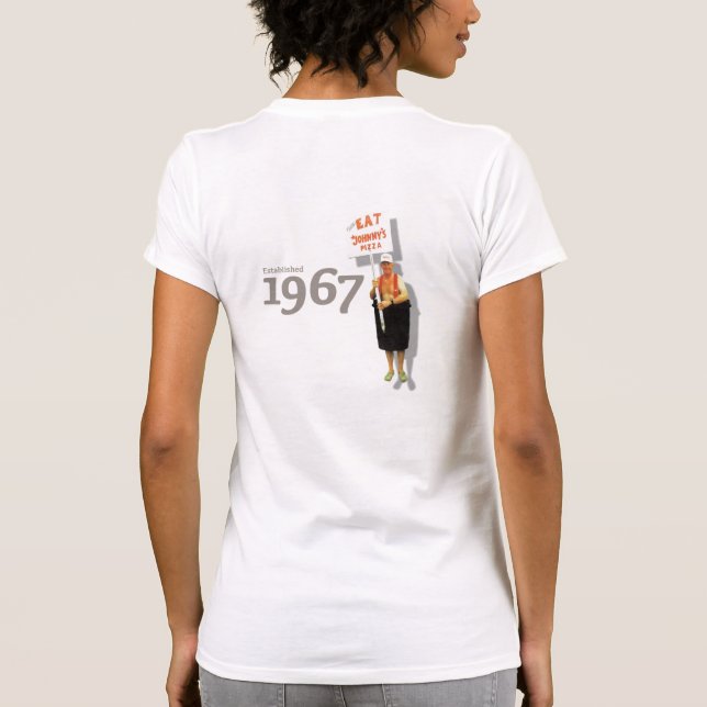 Johnny's Pizza House Dam T Shirt (Baksida)