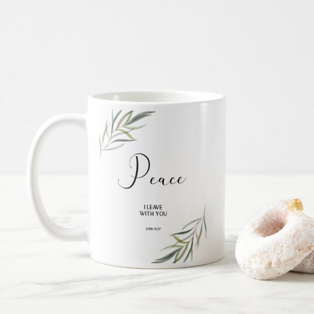 Johns bibelvers lämnar skrift  Kaffe kopp (Med munk)