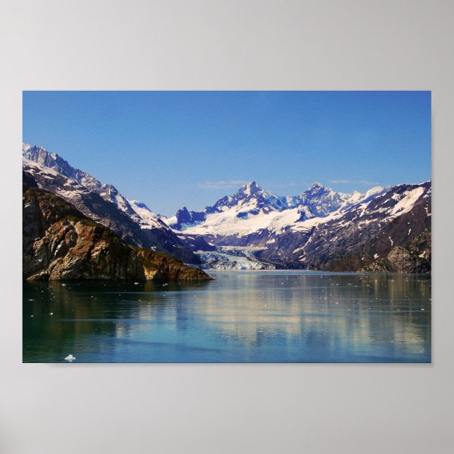 Johns Hopkins Glacier Panorama, Alaska Poster (Framsidan)