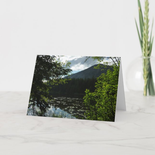 Johns Lake I vid Glacier National Park Kort (Framsida)