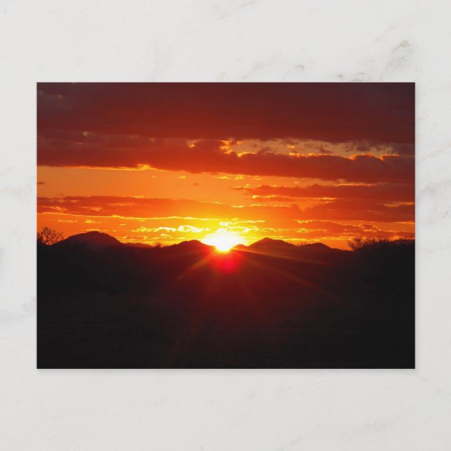 John's Sunset As I Cleaned Garage- Vykort (Framsida)