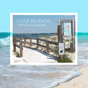 Johnson Beach Entrance, Bukt Islands NS, Florida Vykort