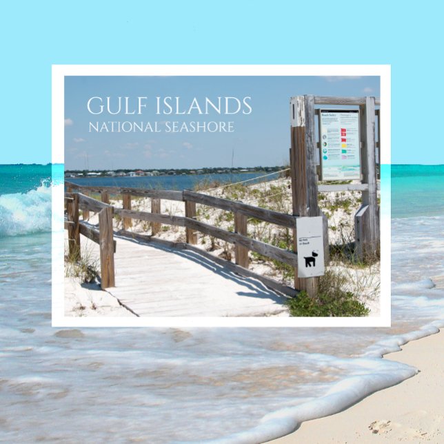 Johnson Beach Entrance, Bukt Islands NS, Florida Vykort (Skapare uppladdad)