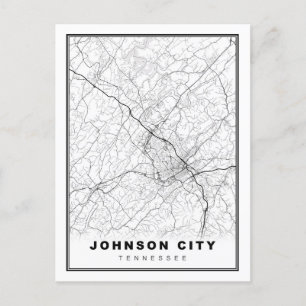 Johnson City Karta Vykort