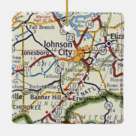 Johnson City TN Julgransprydnad Keramik