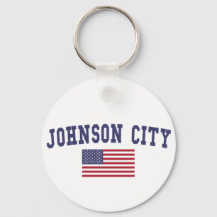 Johnson City US Flagga Nyckelring
