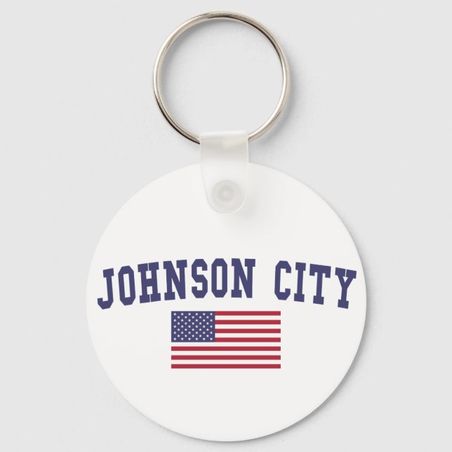 Johnson City US Flagga Nyckelring (Framsida)