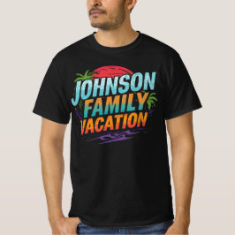 Johnson Familjens Semester Anpassad Destination Re T Shirt