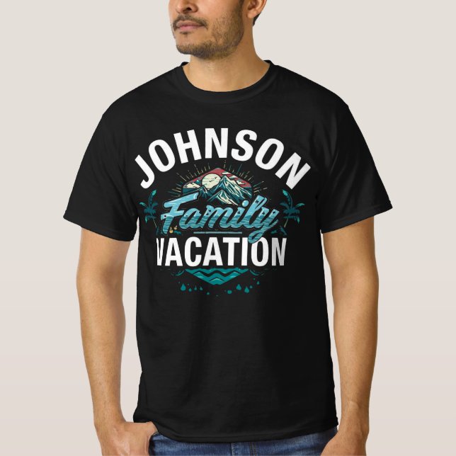 Johnson Familjens Semestermatchande Resa T Shirt (Framsida)