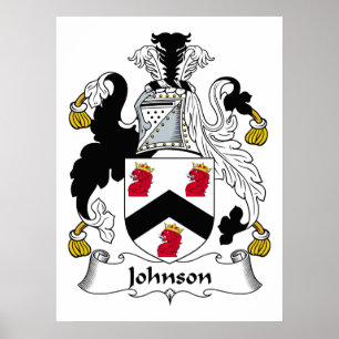 Johnson familjvapensköld poster