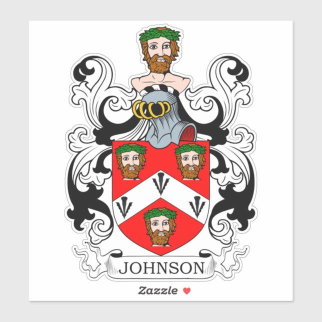 Johnson Family Crest Klistermärken (Ark)
