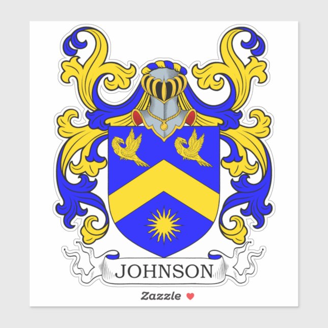Johnson Family Crest Klistermärken (Ark)