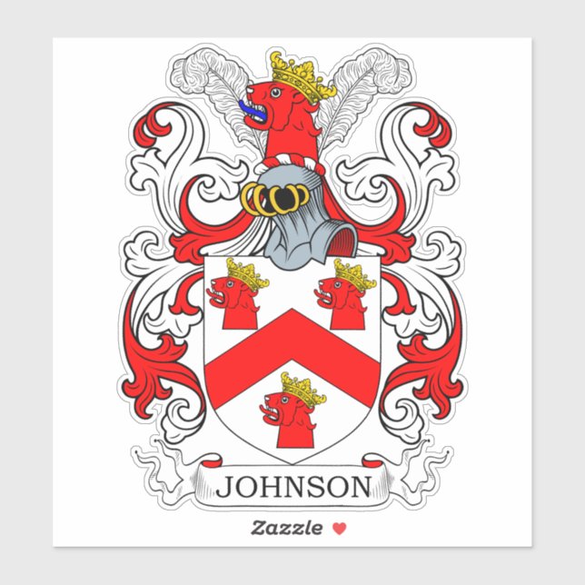 Johnson Family Crest Klistermärken (Ark)