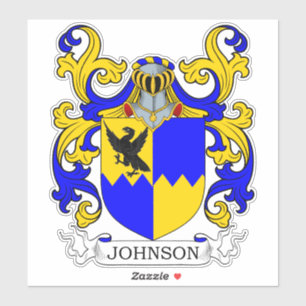 Johnson Family Crest Klistermärken