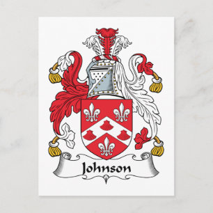 Johnson Family Crest Vykort