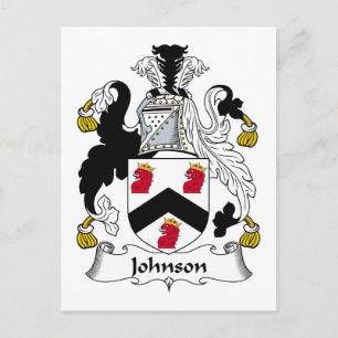 Johnson Family Crest Vykort