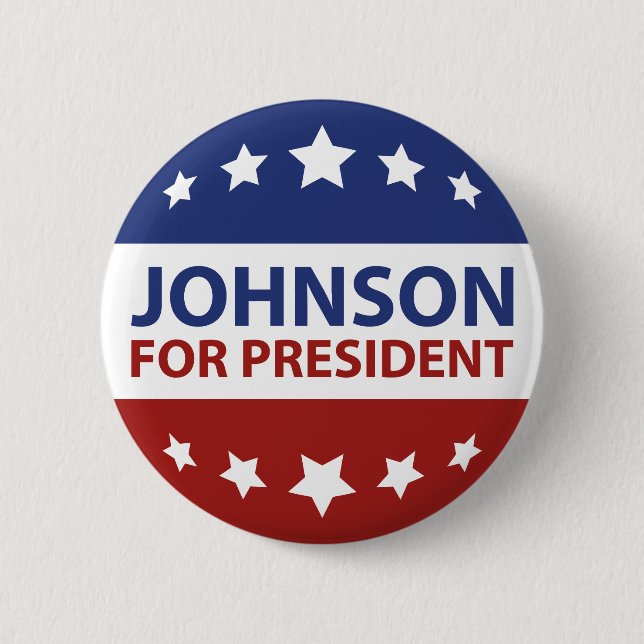 Johnson For President Knapp (Framsida)