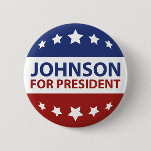 Johnson för president knapp