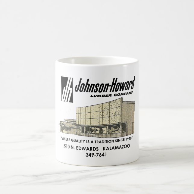 Johnson Howard Lumber Company, Kalamazoo MI Coffee Kaffemugg (Center)