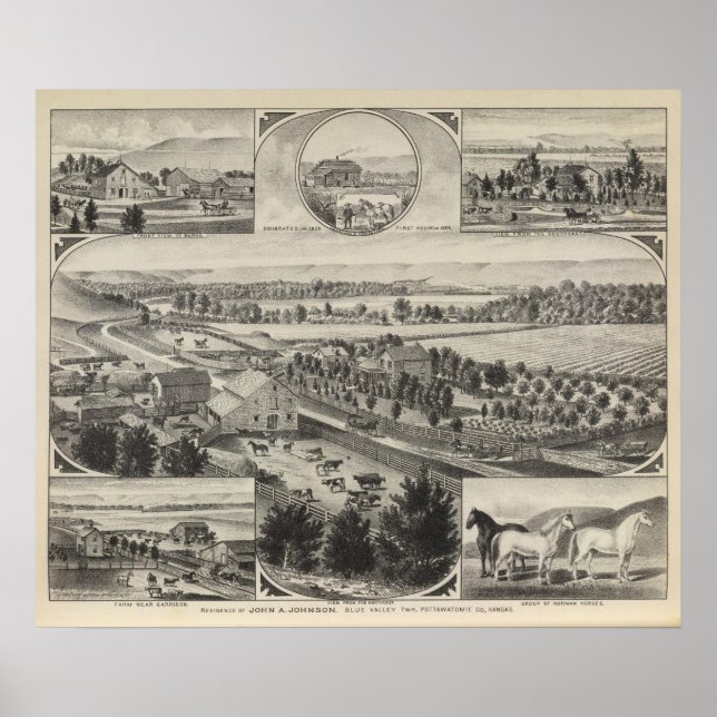 Johnson residence, Pottawatomie County, Kansas Poster (Framsidan)